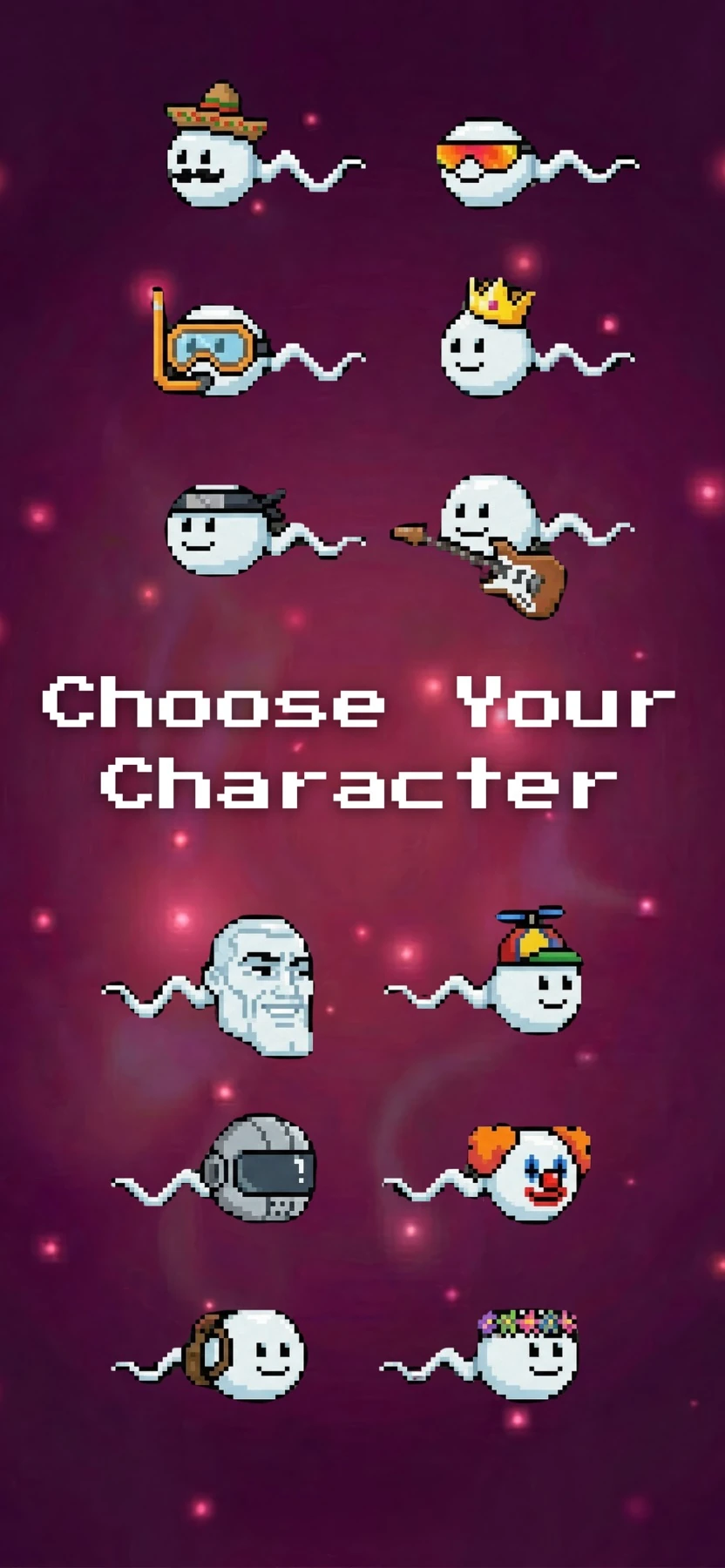 Swimmy Tail character selection App Store preview